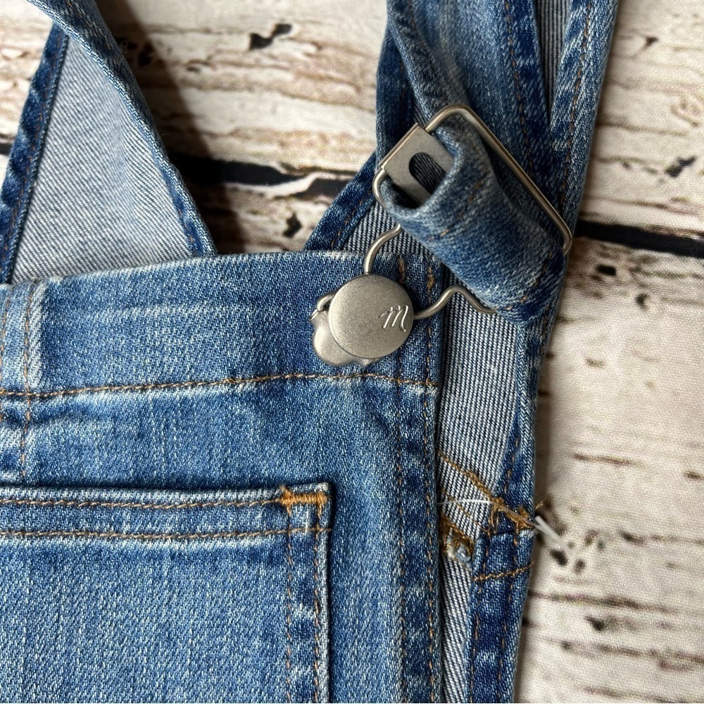 Madewell Skinny Denim Overalls With Raw Hem  Size XS - Picture 2 of 9